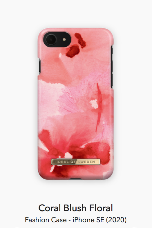 coral blush floral fashion case ideal of sweden SS21 collectie